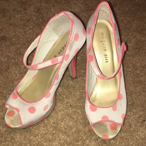Madden Girl polka dot heels
